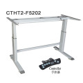 CTHT2-F5202 2 jambes hauteur Bureau réglable de bureau avec cadre de table réglable panneau sans fil